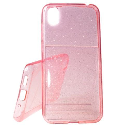 Universal Pouzdro Crystal Glitter Huawei Y5 2019 Růžové