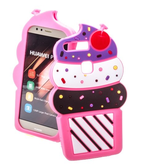 4 fun Pouzdro 3DFun Huawei P10 Lite Zmrzlina Tmavě růžová