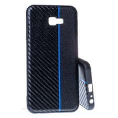 FORCELL Pouzdro Moto Carbon Samsung Galaxy J4+ J415 2018 Černo-modré