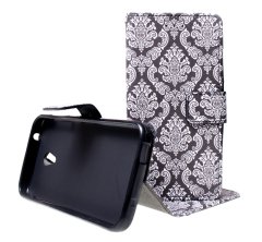 Universal Pouzdro Wallet Design Alcatel U5 4047D Black/white