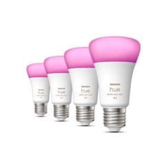 Philips Hue Bluetooth LED White and Color Ambiance set 4ks žárovek Philips 8719514328402 E27 A60 6,5W 800lm 2000-6500K RGB stmívatelné