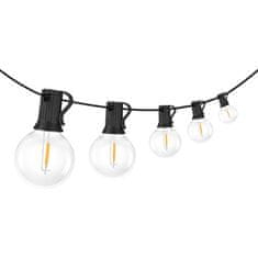 Ecolite Ecolite LED párty prodloužitelný řetěz 25xG40/0,5W 230V 3000K IP44 délka 15m plus 5m přívodní kabel