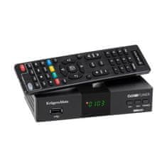 Krüger&Matz KM0550D Tuner DVB-T2 H.265 HEVC černá