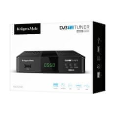 Krüger&Matz KM0550D Tuner DVB-T2 H.265 HEVC černá