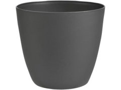 Plastkon Obal květináče ELLA 13 cm, antracit matná MA245041