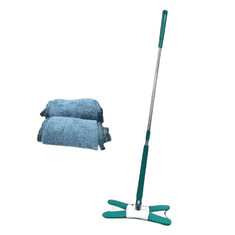 HOME & MARKER® Mop na podlahu, Mop ve tvaru X, Mop na vytírání, Rotační mop o 360° MOPEX + Podložka z mikrovlákna MOPEXCLOTH | MOPEXMOPCLO