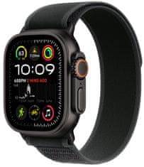 Apple 49mm Black Trail Loop - M/L - Black Titanium Finish (MYQ63ZM/A)