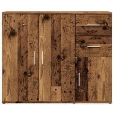 Vidaxl Příborník old wood 91 x 29,5 x 75 cm kompozitní dřevo