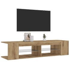 Vidaxl TV stolek s LED dub artisan 135 x 39 x 30 cm kompozitní dřevo