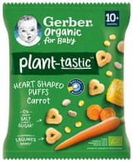 Gerber Organic křupavá srdíčka s mrkví 28 g