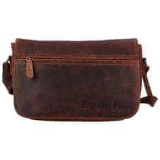 Green Wood Menší praktická kožená crossbody Jeanne Green Wood, hnědá