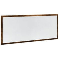 Vidaxl Koupelnové zrcadlo s LED kouřový dub 100 x 8,5 x 37 cm kompozit