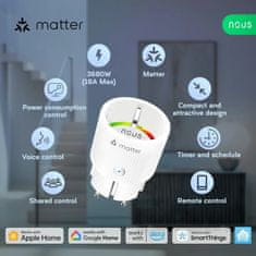 Nous Nous A8M Matter Smart Zásuvka 16A (WiFi)