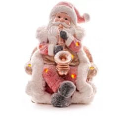 MAGIC HOME Santa se saxafonem, LED, 3xAAA, 28x27x36 cm