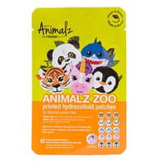 MasqueBAR Náplasti na akné Animals Zoo (Printed Hydrocolloid Patches) 45 ks