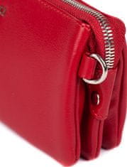 Dámská kožená crossbody kabelka 8003 Red