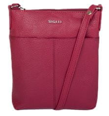 Dámská kožená crossbody kabelka 7001 B viva magenta