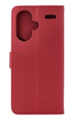 TopQ Pouzdro Xiaomi Redmi Note 13 Pro+ 5G knížkové vínové s kočičkou 131067