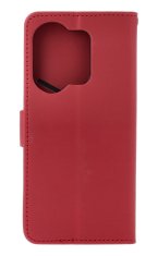 TopQ Pouzdro Xiaomi Redmi Note 13 Pro knížkové vínové s kočičkou 131053