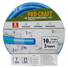 Procraft Zahradní hadice PR-3KGH1310 3 vrstvy, 1/2&quot; 10m