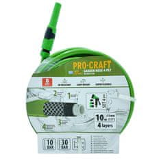 Procraft Zelená zahradní hadice PR-4GH1310F