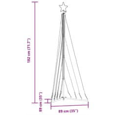 Vidaxl Světla na vánoční stromek 339 teple bílých LED 182 cm