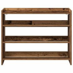 Vidaxl Botník old wood 80x25x61,5 kompozitní dřevo