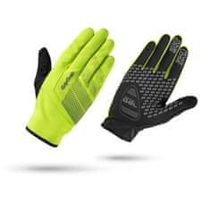 GRIP GRAB Pánské cyklo rukavice Ride Hi-Vis Windproof vel.M Midseason