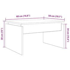 Vidaxl Konferenční stolek dub artisan 68 x 50 x 38 cm kompozitní dřevo