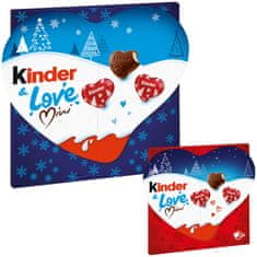 KINDER Kinder & Love Mini čokoládová srdíčka 107g