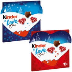 KINDER Kinder & Love Mini čokoládová srdíčka 107g