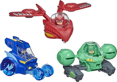 Hasbro Hasbro PJ Masks Pyžamasky Sada 3v1 3 figurky a 3 vozídla))