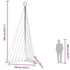 Vidaxl Světla na vánoční stromek 570 barevných LED 399 cm