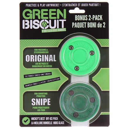 Green Biscuit Bonus 2-Pack hokejový puk tréninkový balení 1 sada