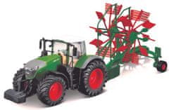 BBurago Farm 10cm Traktor Fendt 1050 Vario with Whirl Rake