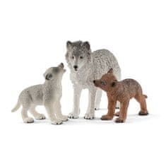 Schleich Wild Life 42472 Vlčice a mládě vlka