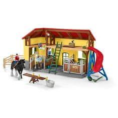 Schleich Farm World 42485 Stáj pro koně s příslušenstvím