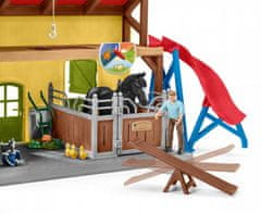 Schleich Farm World 42485 Stáj pro koně s příslušenstvím