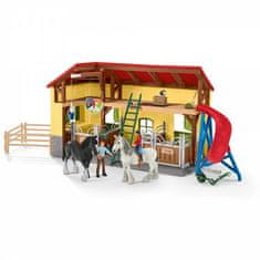 Schleich Farm World 42485 Stáj pro koně s příslušenstvím