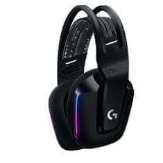 Logitech Sluchátka s mikrofonem G733 Lightspeed Wireless RGB - černý