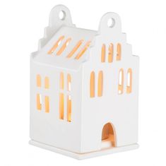 Dům Vánoc Porcelánový svícen Domek 11 cm