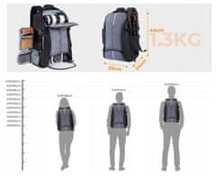 K&F Concept Batoh Foto Velký na DSLR fotoaparát Drona 25L K&F KF13.164