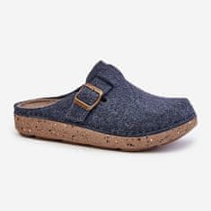 Inblu Pohodlné dámské pantofle s přezkou Navy Blue velikost 40