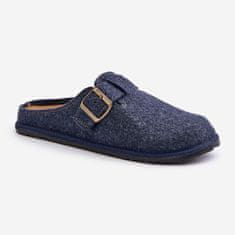 Inblu Pohodlné pánské pantofle s přezkou Navy Blue velikost 46