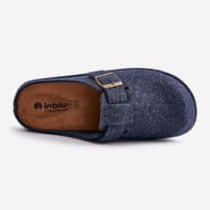 Inblu Pohodlné pánské pantofle s přezkou Navy Blue velikost 46