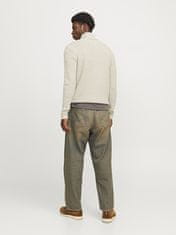 Jack&Jones Pánský svetr JJCRAIG Knit Fit 12258483 White Melange (Velikost L)