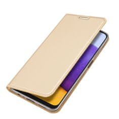 Dux Ducis Skin knížkové pouzdro na Samsung Galaxy A22 4G gold