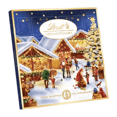 LINDT Adventní kalendář Vánoční trhy, 115g