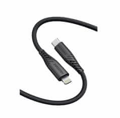 SWISSTEN datový kabel Soft Silicon USB-C / LIGHTNING 0,4 M černý 71506517