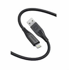 SWISSTEN datový kabel Soft Silicon USB-A / LIGHTNING 0,4 M černý 71506518